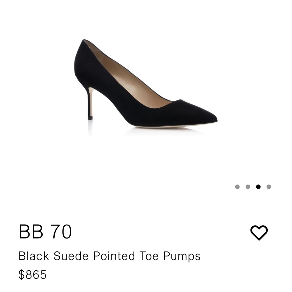 Manolo Blahnik BB 70 Classic Black Heels